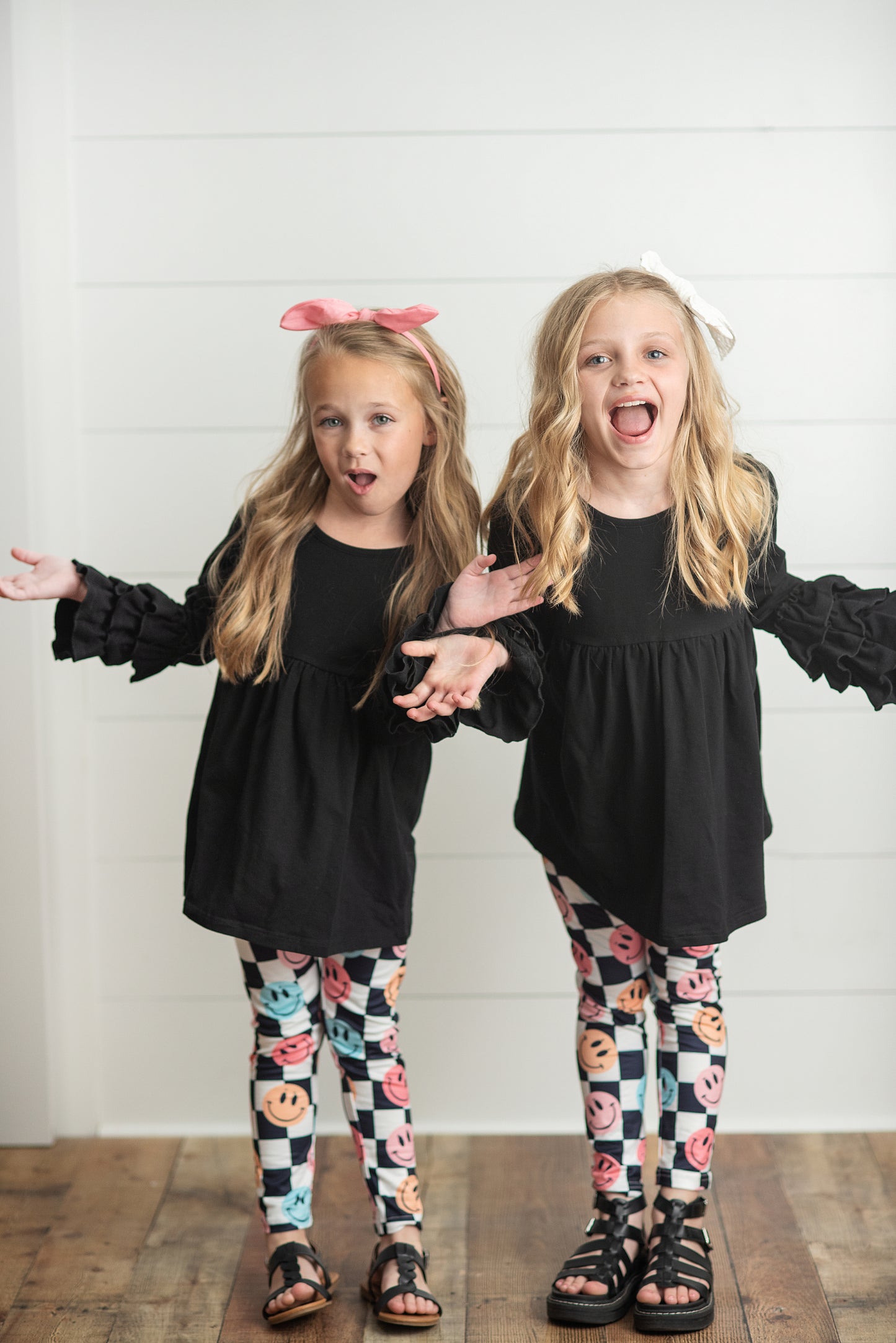 Smile Check Leggings Set