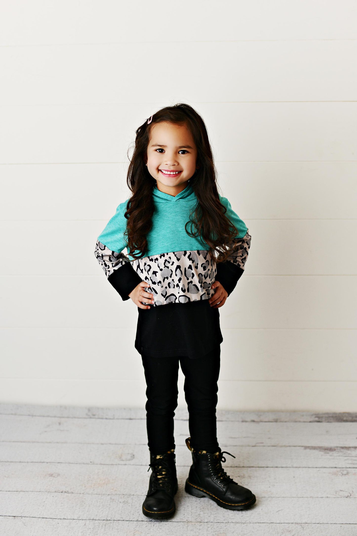 Teal Lep Hoodie Shirt