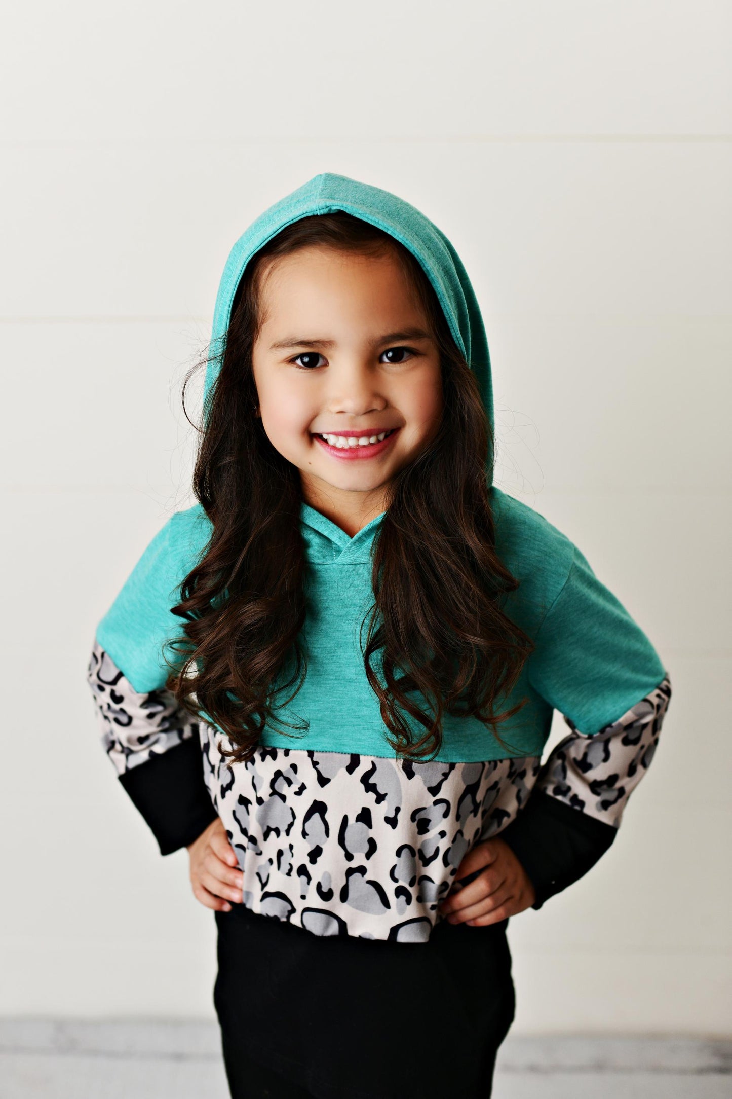 Teal Lep Hoodie Shirt