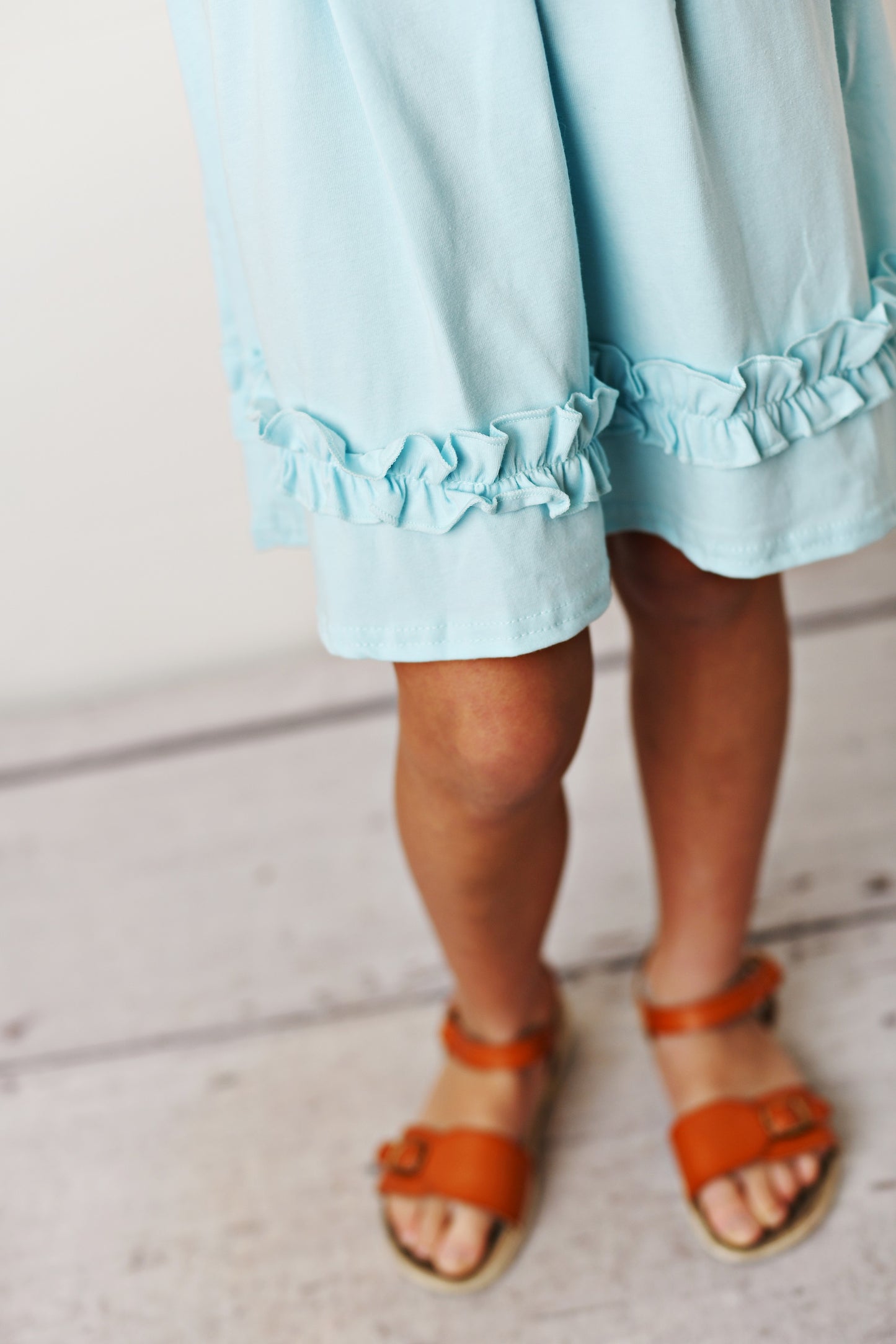 Sky Blue Flutter Dress
