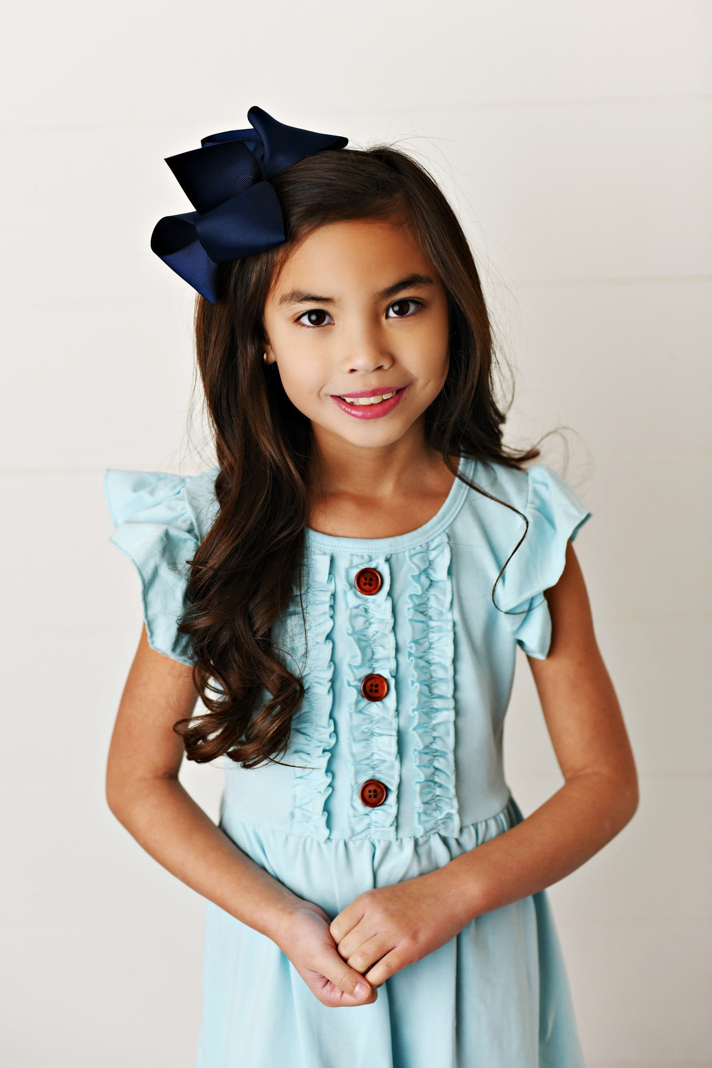 Sky Blue Flutter Dress