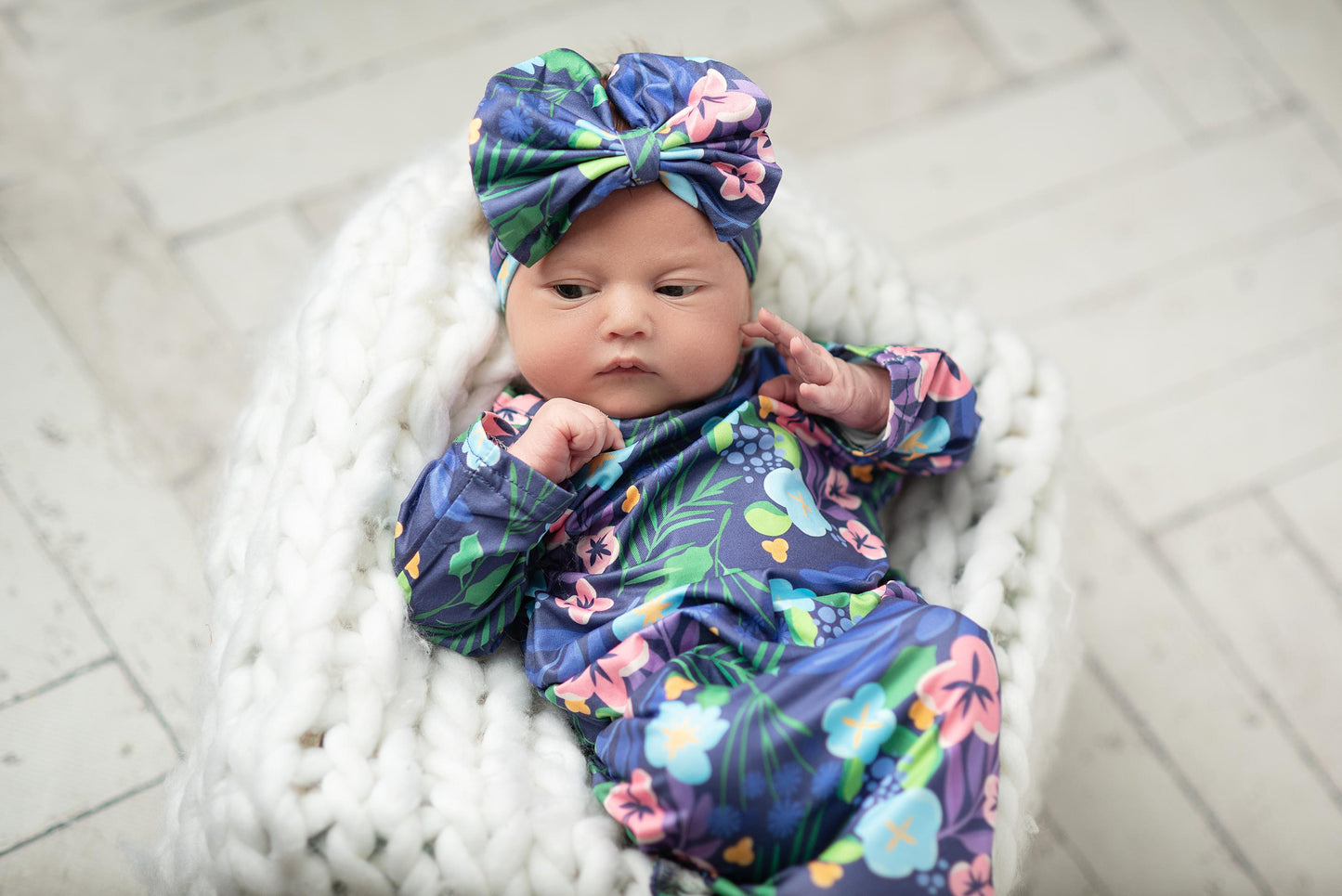 Pink Lavender Baby Gown