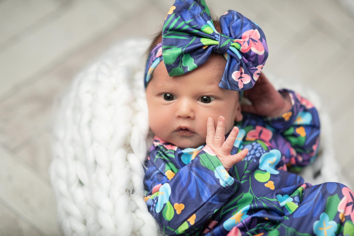 Pink Lavender Baby Gown
