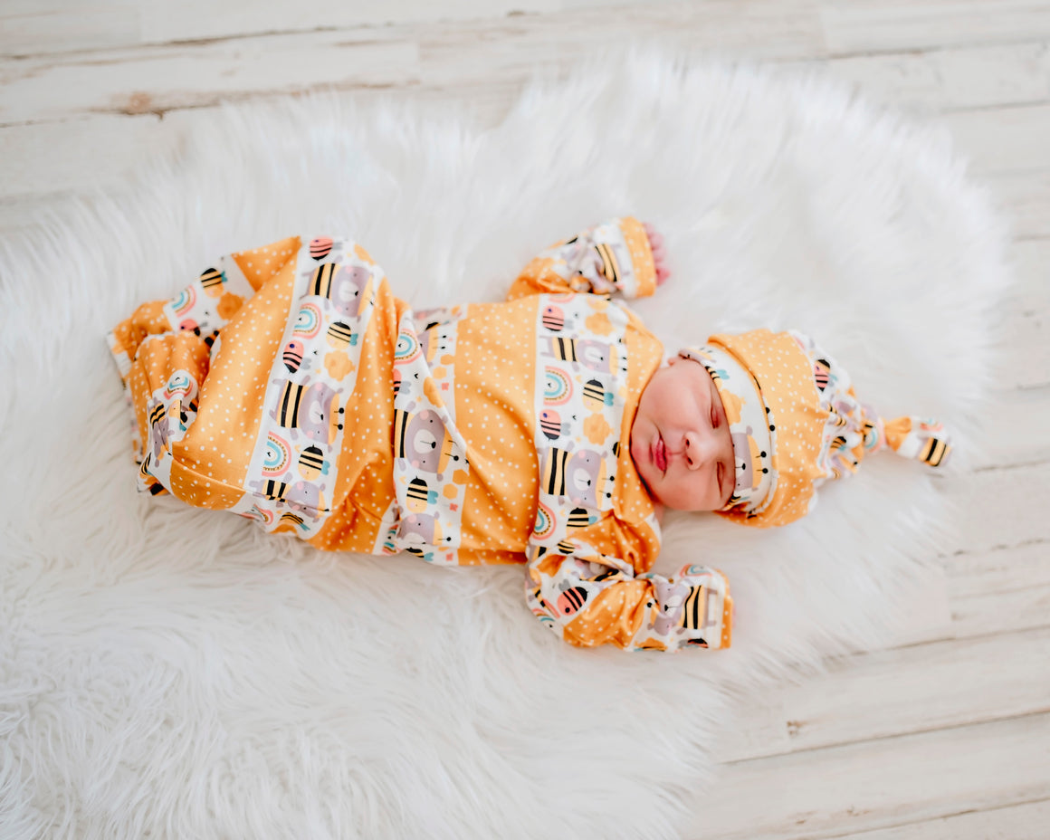 Bee Baby Gown