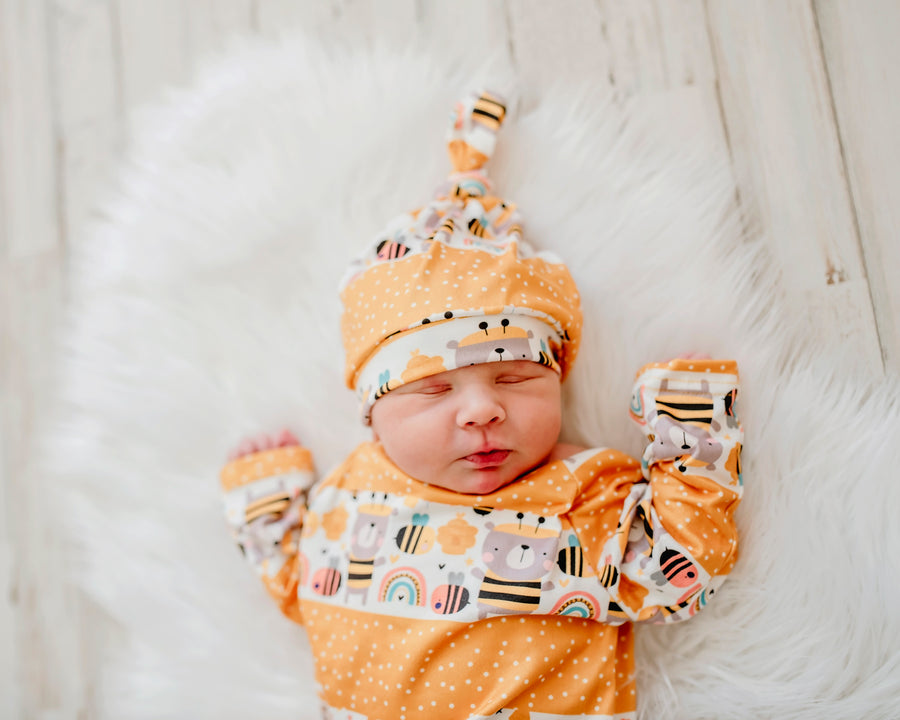 Bee Baby Gown