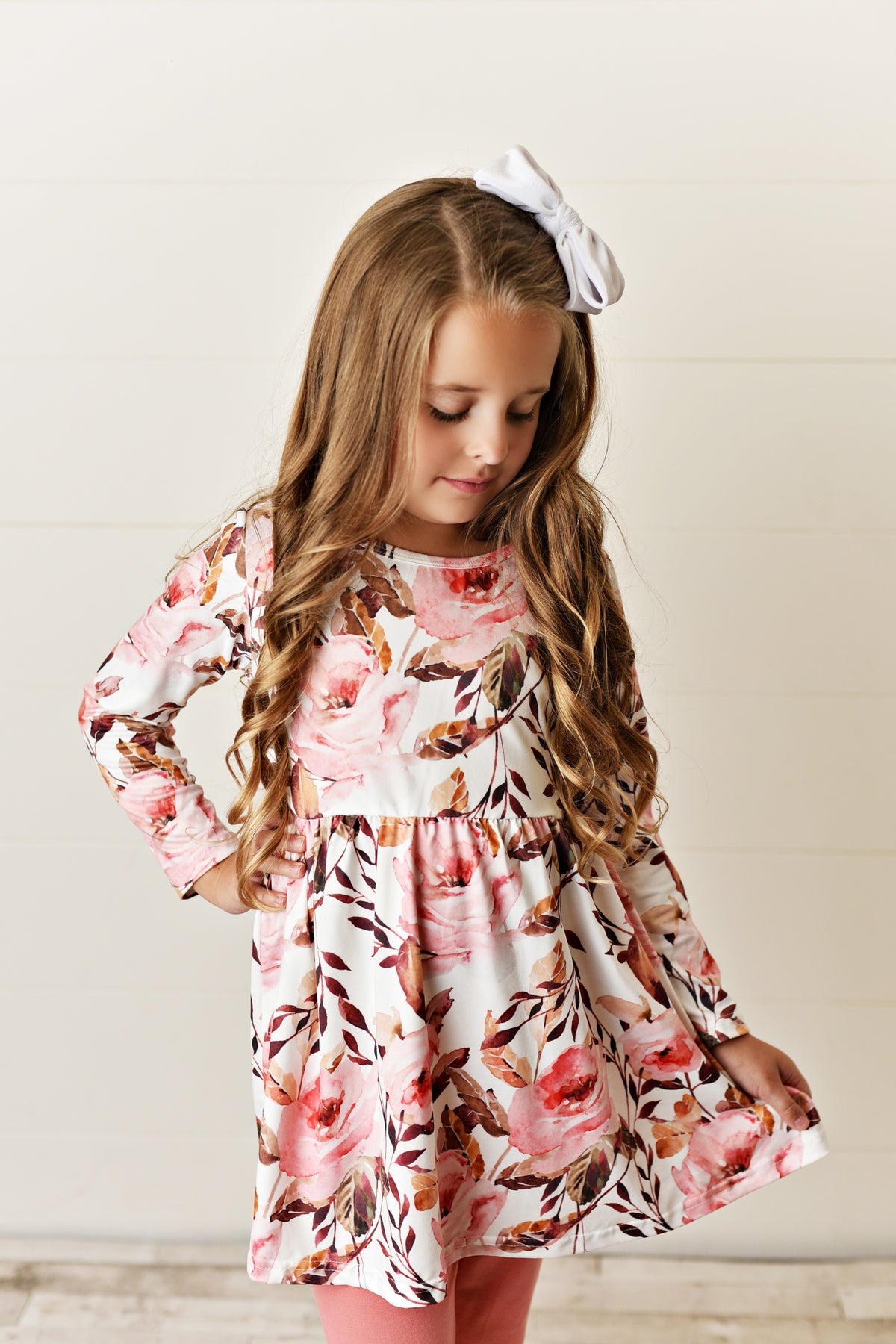 Rose Coral Pants Set