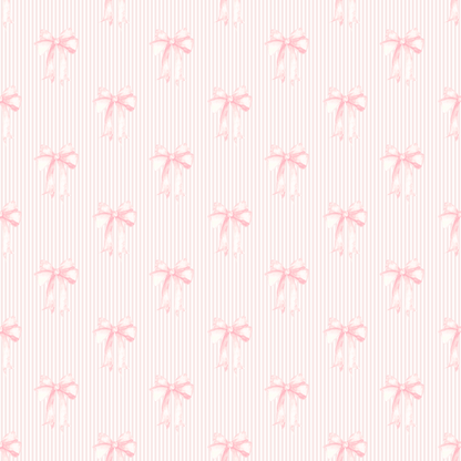 Pink Bows Baby Gown