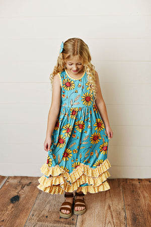 Sunflower 3 Ruffle Dress