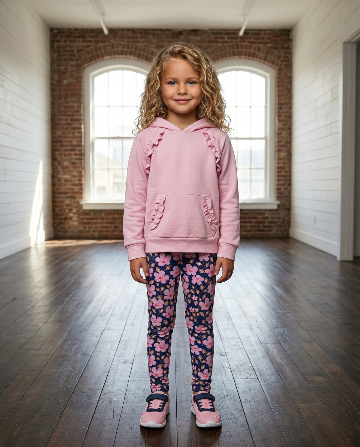 Annie Pink Bloom After Dusk Hooded Pant Set