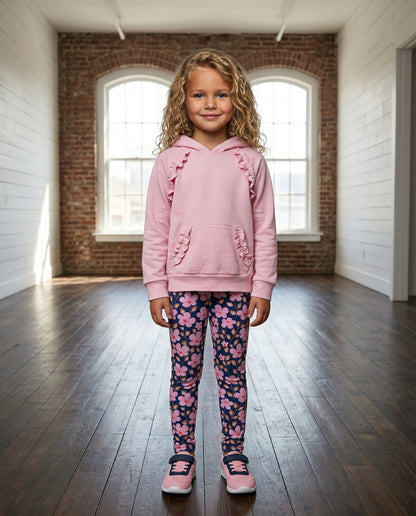 Annie Pink Bloom After Dusk Hooded Pant Set