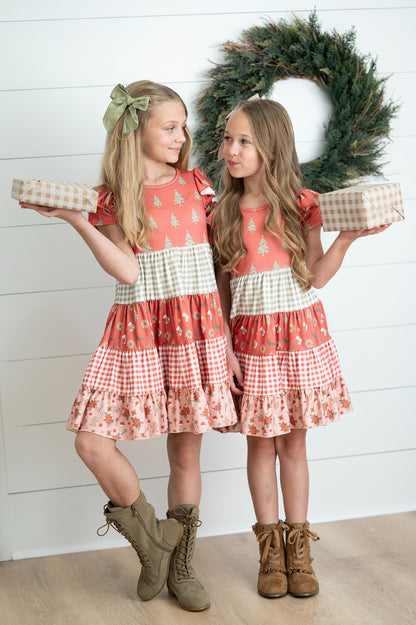 Ava Merry Tree Twirl Dress