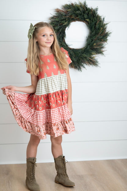 Ava Merry Tree Twirl Dress