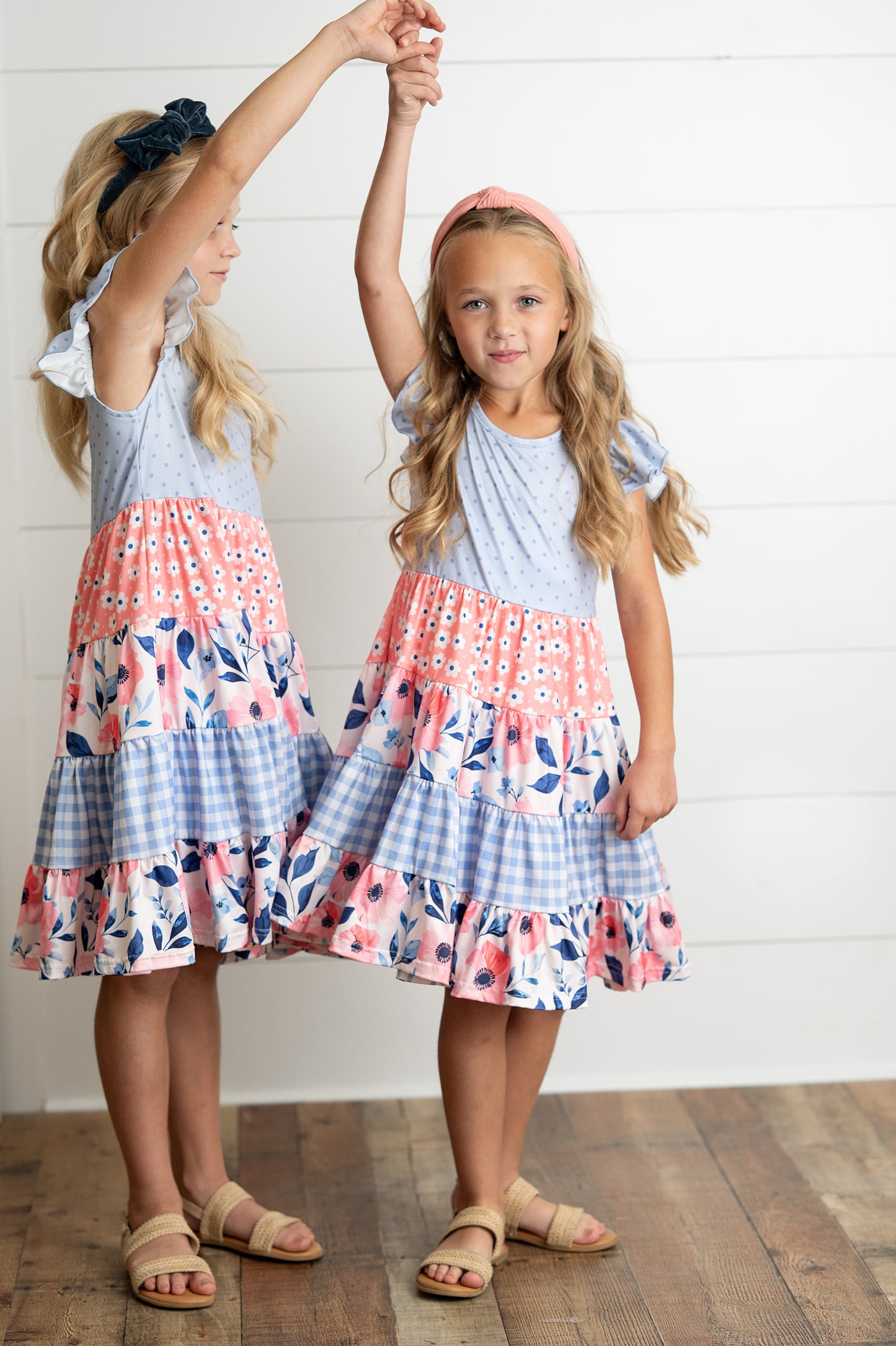 Ava Periwinkle Tiered Dress