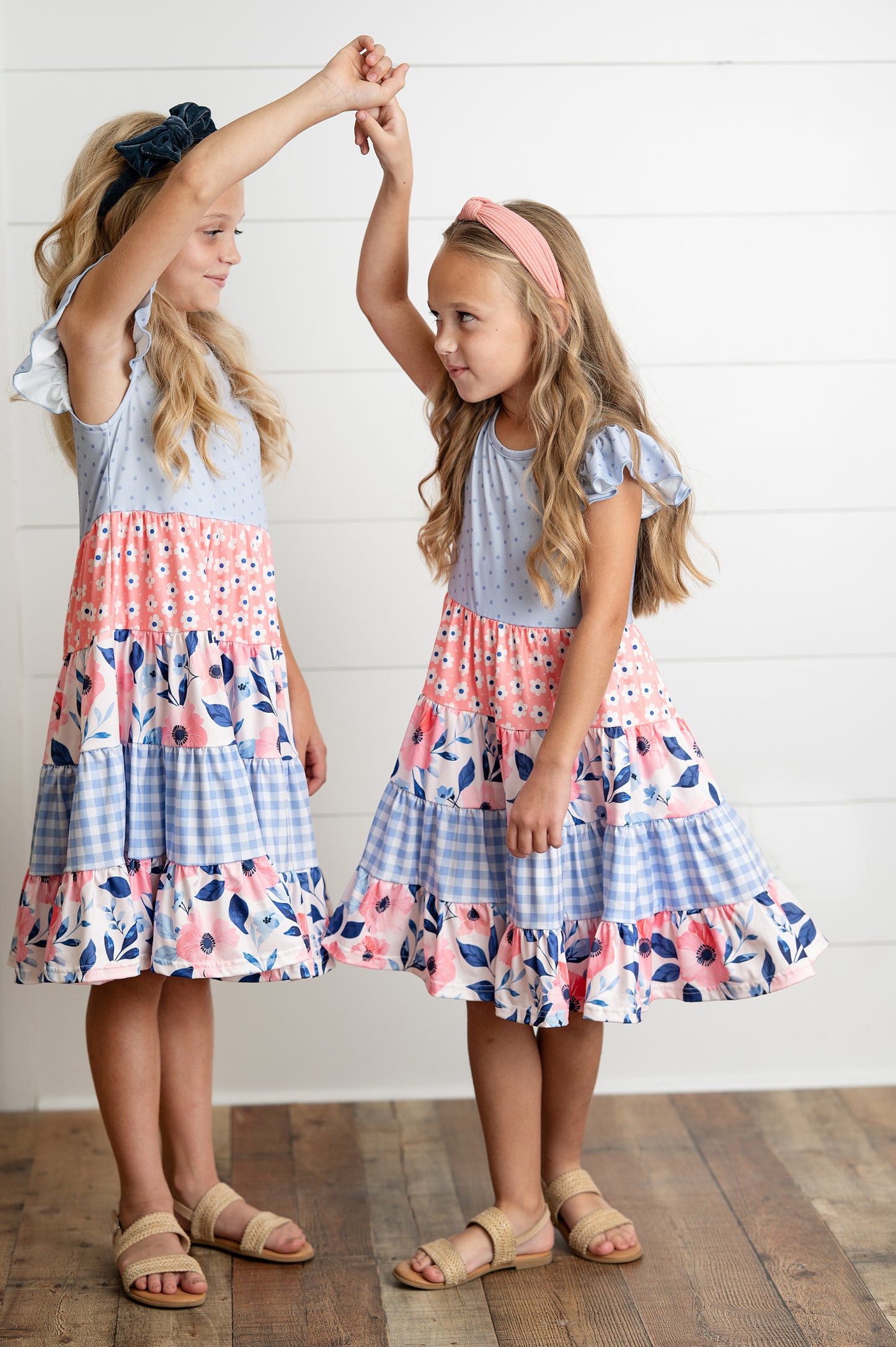 Ava Periwinkle Tiered Dress