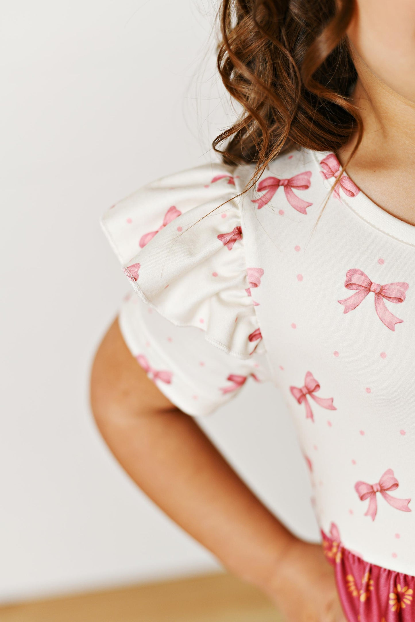 Ava Twirly Petals Bow Dress