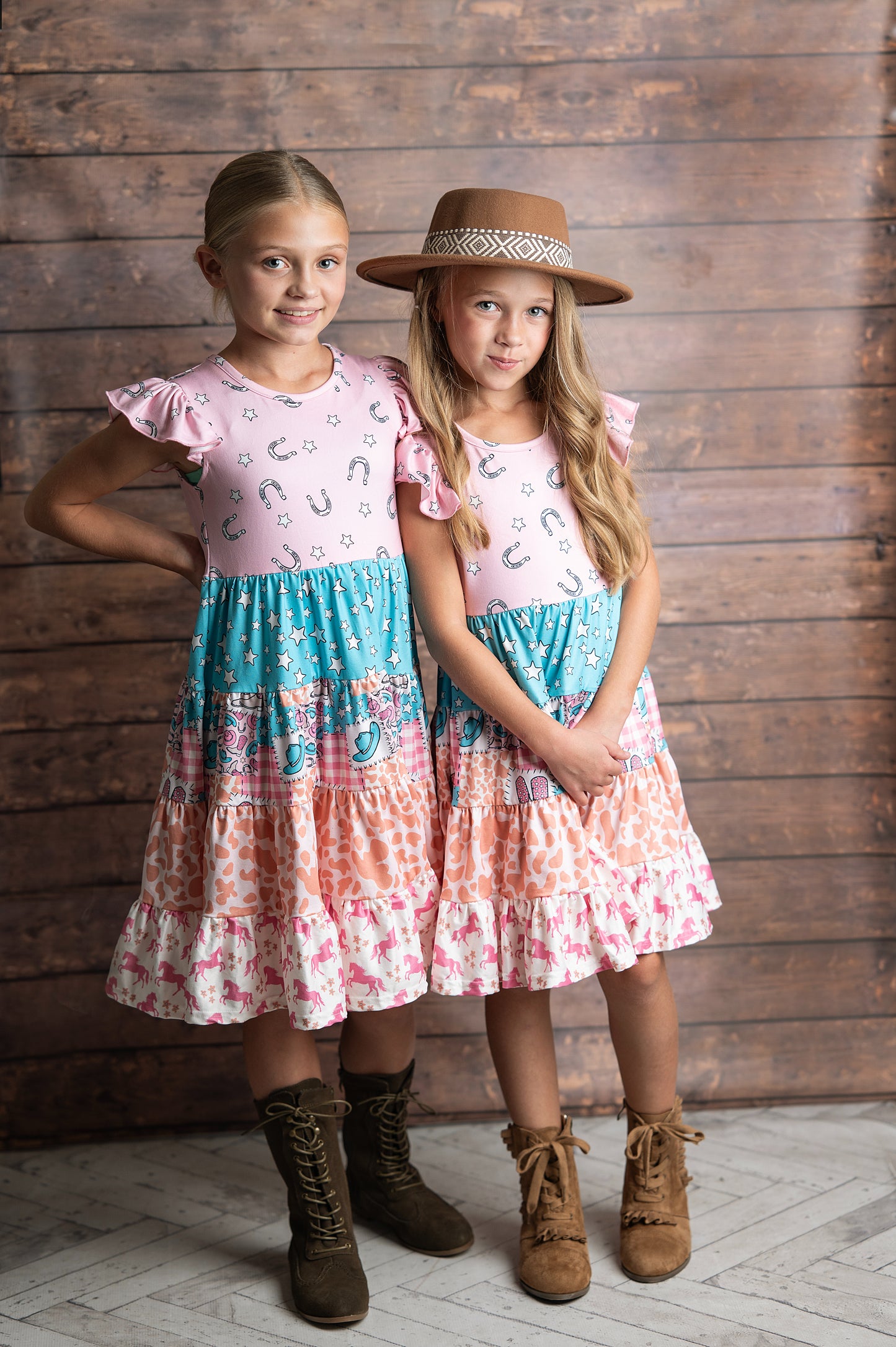Ava Cowgirl Tiered Dress