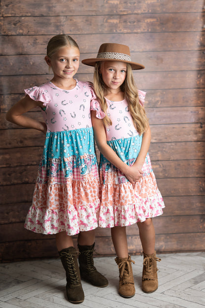 Ava Cowgirl Tiered Dress