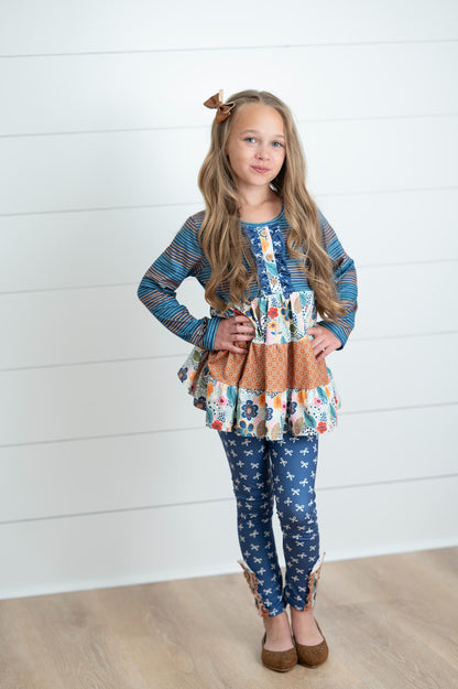 Bailey Midnight Honey 3 Tiered Pant Set