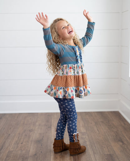 Bailey Midnight Honey 3 Tiered Pant Set