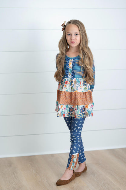 Bailey Midnight Honey 3 Tiered Pant Set