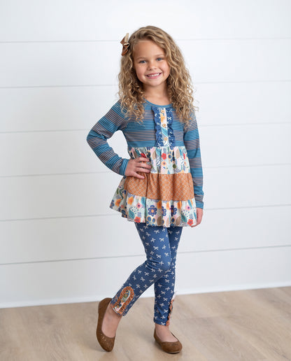 Bailey Midnight Honey 3 Tiered Pant Set