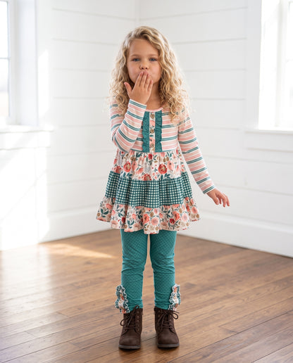 Bailey Woodland Bloom 3 Tiered Pant Set