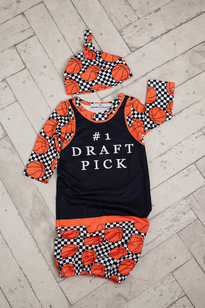Basketball Jersey Baby Gown