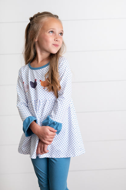 Blue Chicken Pant Set
