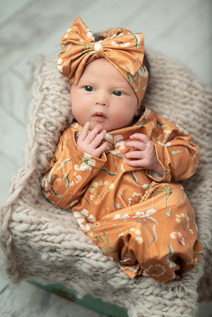 Botanical Baby Gown