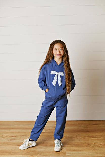 Bow Front Hooded Sweat Set