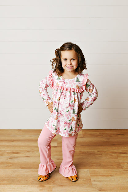 Bow Tied Christmas Pant Set