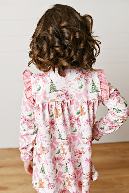 Bow Tied Christmas Pant Set
