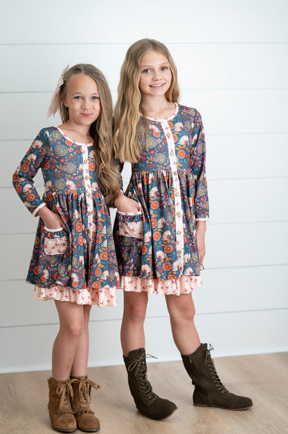 Camila Floral Bow Tie Dress