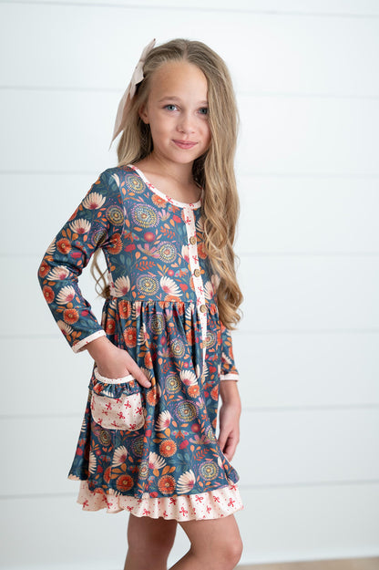Camila Floral Bow Tie Dress