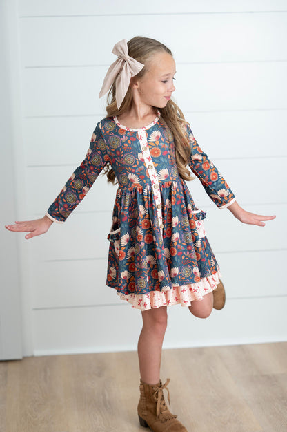 Camila Floral Bow Tie Dress