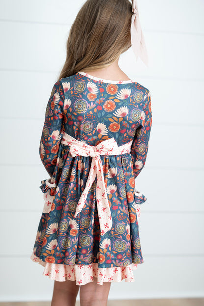 Camila Floral Bow Tie Dress