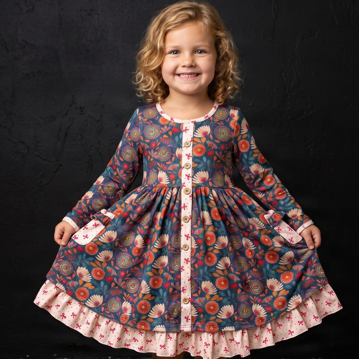 Camila Floral Bow Tie Dress
