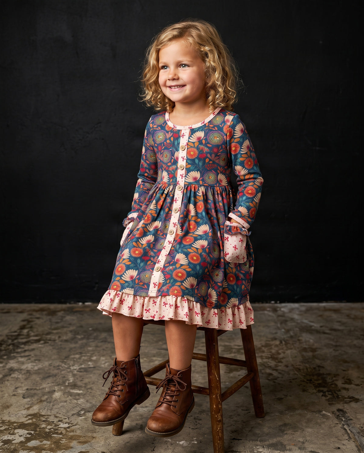 Camila Floral Bow Tie Dress