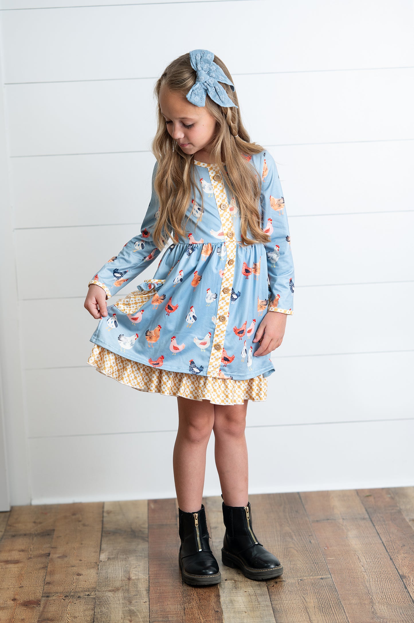 Chicken Pocket Tie Dress