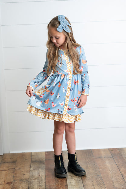 Chicken Pocket Tie Dress