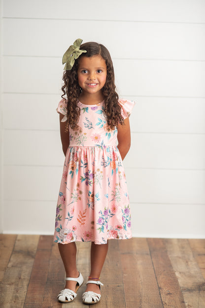 Blush Floral Claire Dress