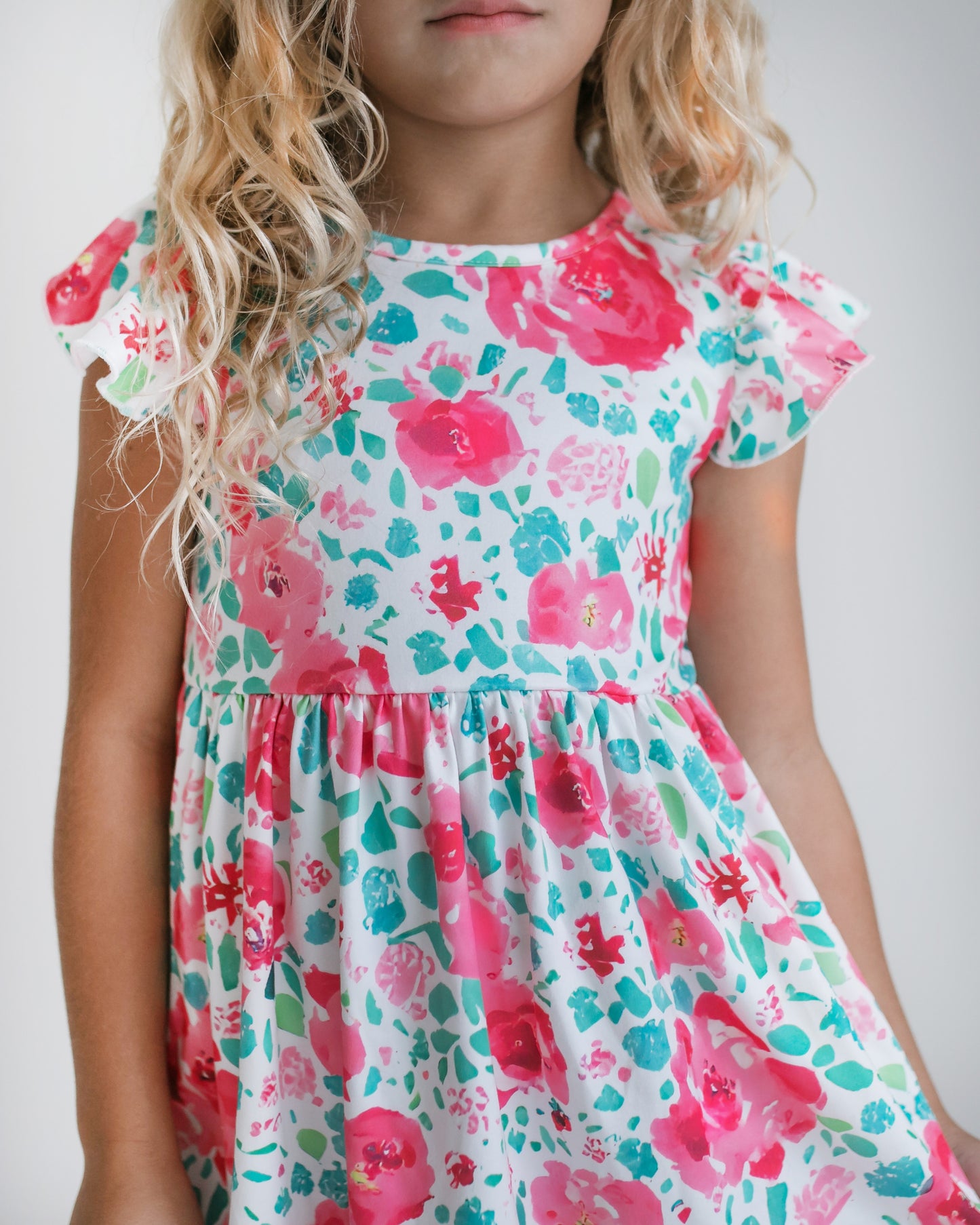 Pink Floral Claire Dress