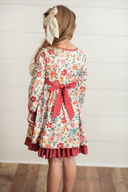 Ecru Floral Dress