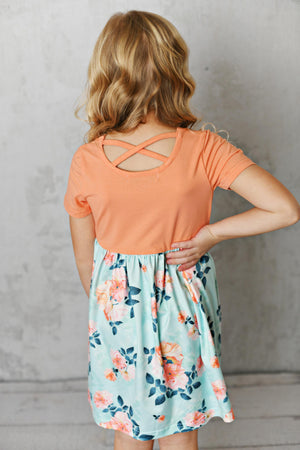 Peach Crossback Dress