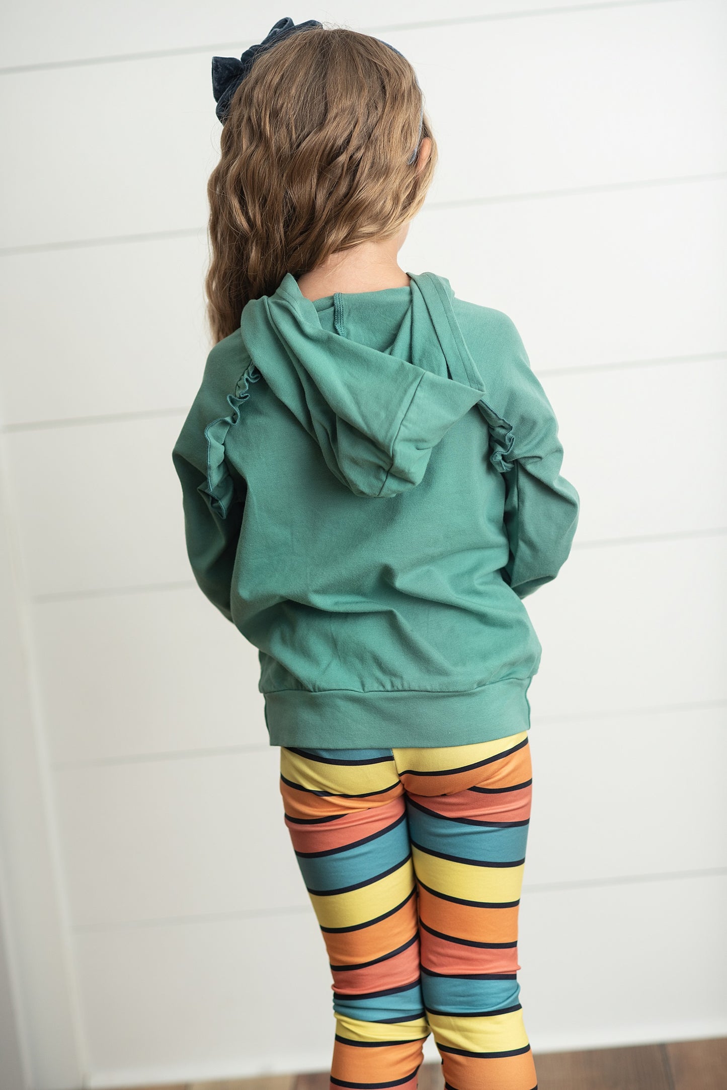 Sage Stripe Hoodie Set