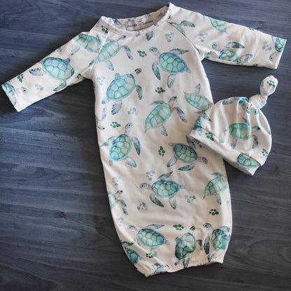 Sea Turtle Baby Gown