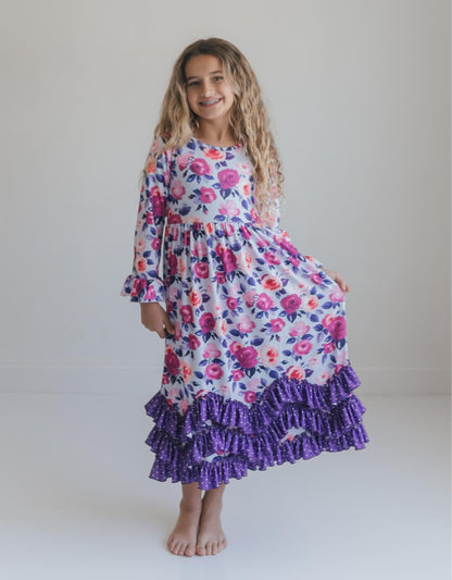 Olivia Winter Garden 3 Ruffle Dress