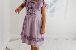 Lavender Flutter Dress