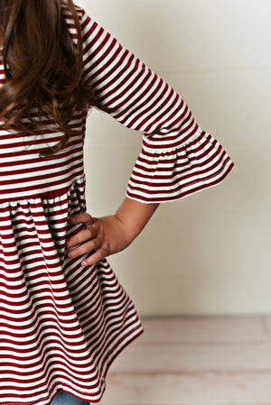 Maroon Stripe Shirt