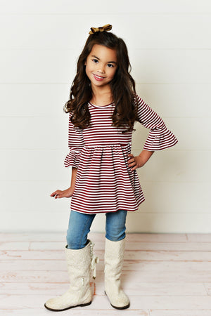 Maroon Stripe Shirt